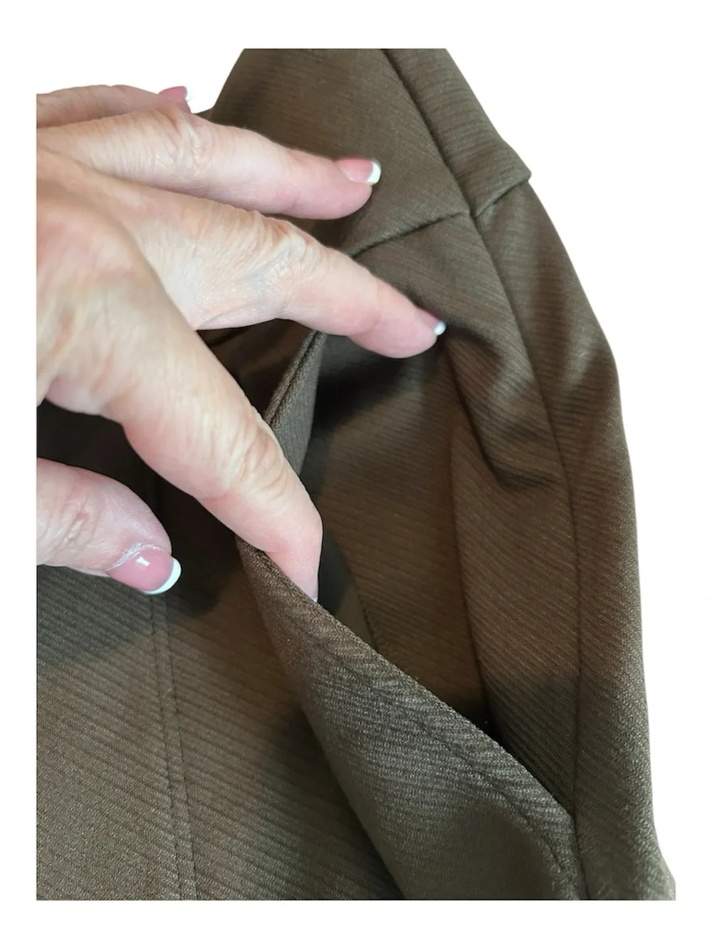 CAbi Academy Trousers Olive Green High-Waist Wide-Leg